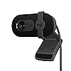 Logitech Brio 101 Full HD 1080p Webcam for Meetings, Streaming, Desktop, Laptop, PC - Built-in Mic, Shutter, USB-A, Teams, Zoom - Black