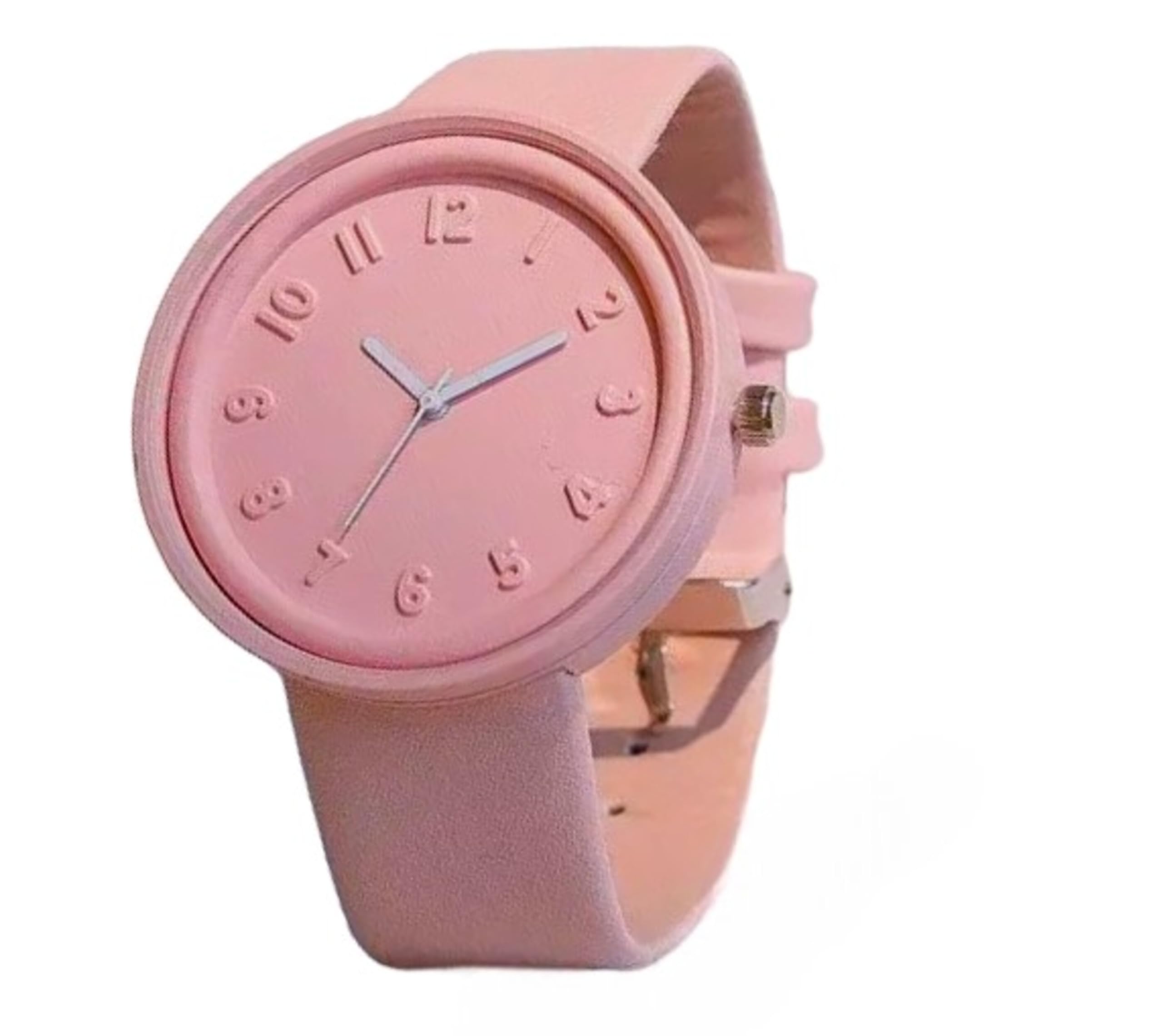 Fashion PU Leather Analog Wrist Watch for Women and Girls with Large Dial Fashion (Pink) (B0D1YRQKGM) Amazon Price History, Amazon Price Tracker