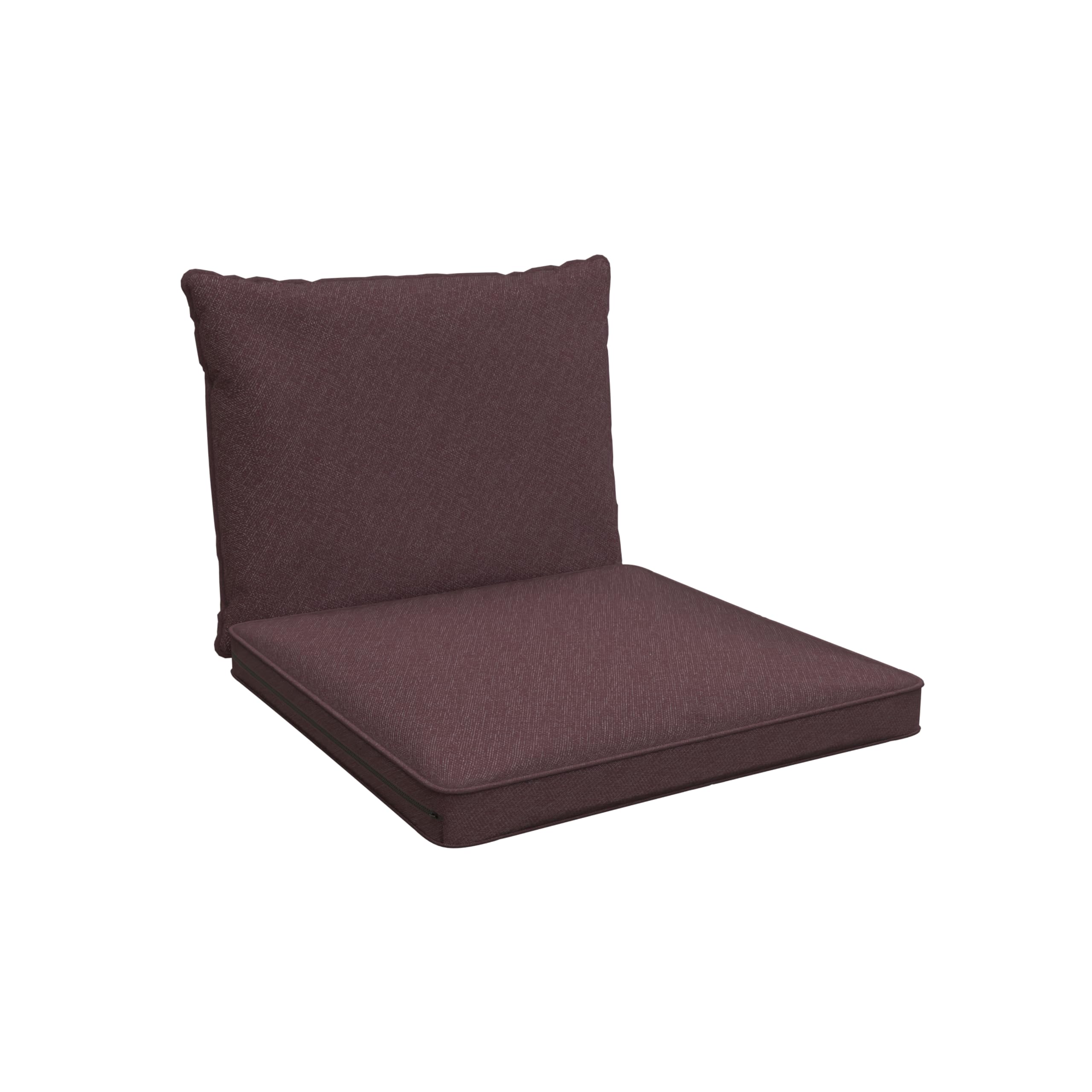 POKAR Garden Cushions Patio Chair Rattan Outdoor Cushion Sofa Pallet Set of 2 (1x Seat Cushion 40x40x5 cm + 1x Back Cushion 50x40x15 cm), Violett — image 1