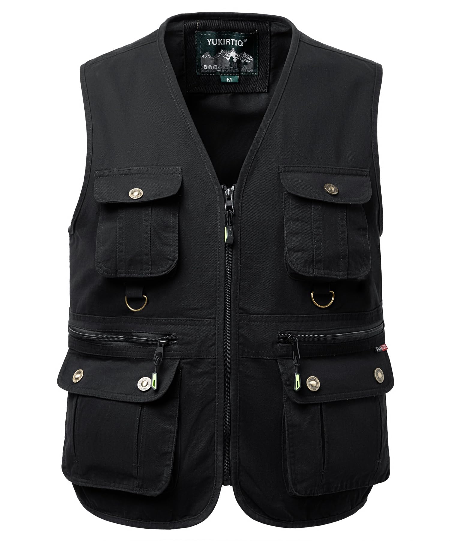 Yukirtiq Herren Outdoor Weste Sommer Anglerweste Jagdweste Fotografen Ärmellose Weste mit Vielen Taschen