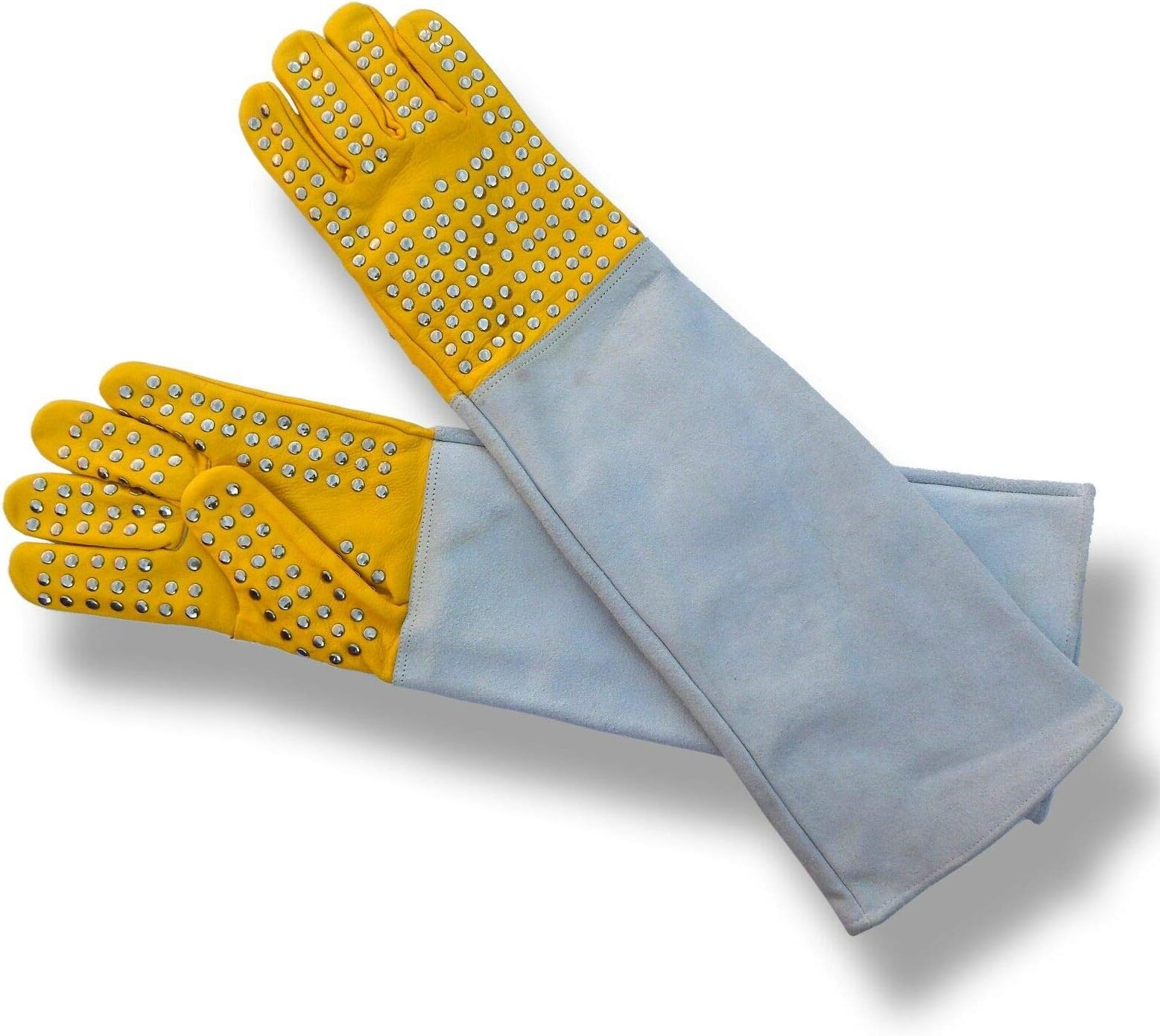 Heavy Duty Snake Handling Gloves With Stainless Staples and Thick Leather