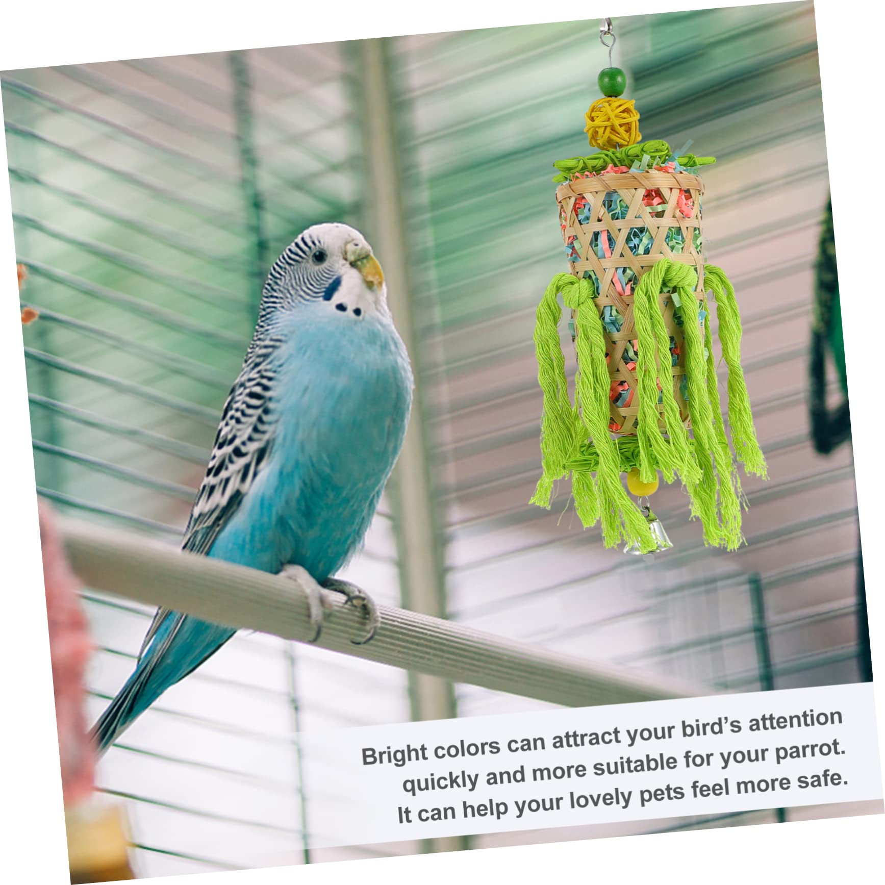 DECOMELODY 3Pcs Parrot Chew for Teeth Grinding for Budgies Cockatiels Lovebirds and Other Birds Promotes Care and Emotional Health with Easy Hanging