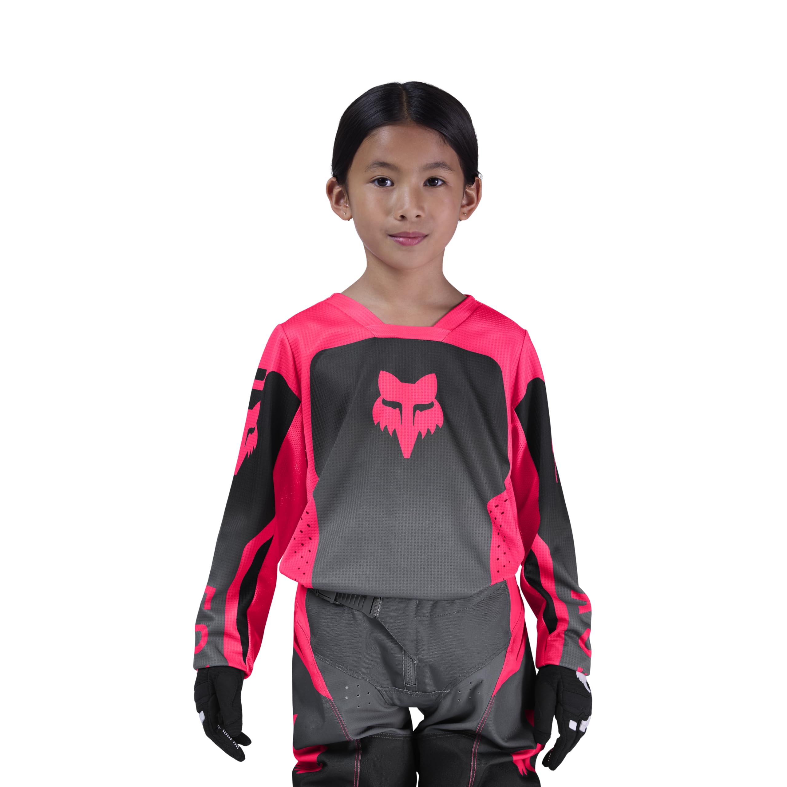 Fox Junior Girls 180 Shield Sweatshirt Black/Pink YXL