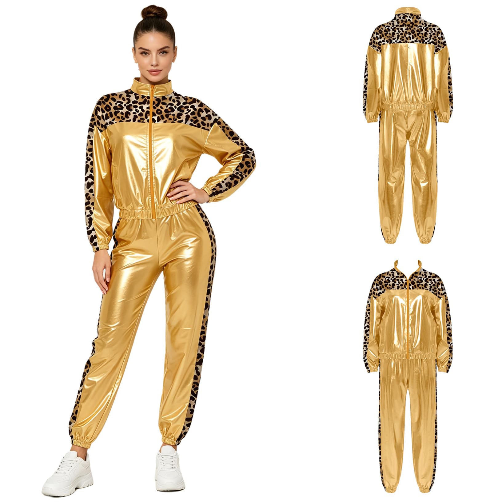 Donna Completo Jogger Outfit Retro Degli Anni '80 '90 Donne Tuta