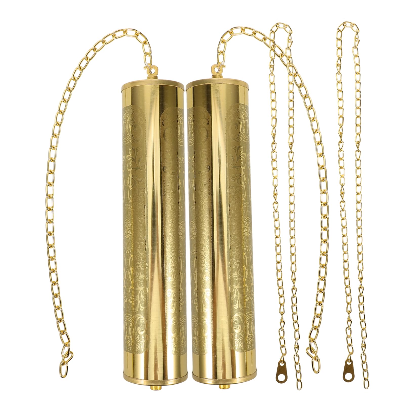 HOMOCONO 1set Iron Clock Weight Replacement Elegant Wall Clock Accessories Unique Decor for Home Office Includes Chain of Hooks Stylish Art for Interior Design