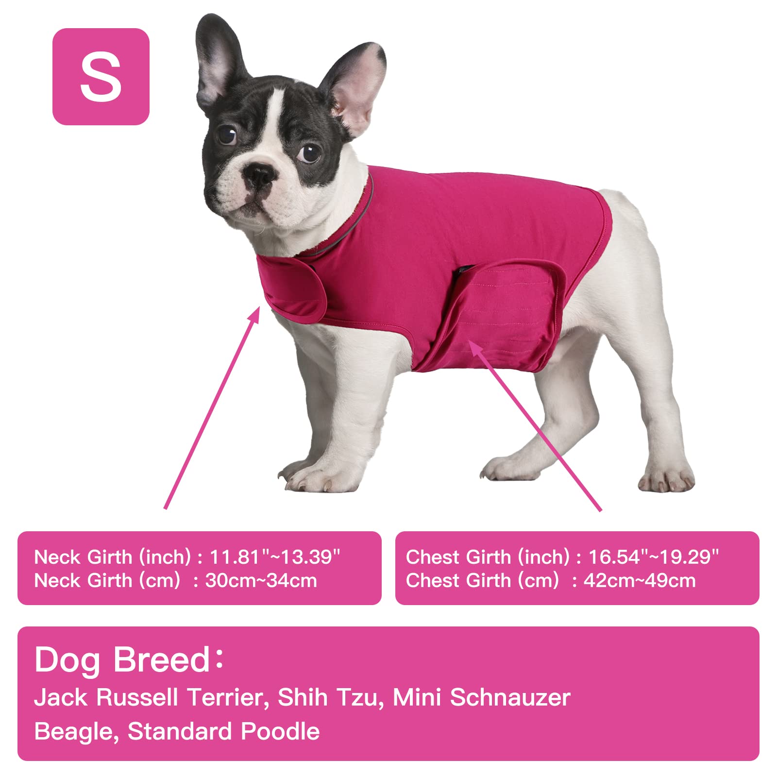 Gilet Calmante Per Cani YUKOOL - Anti Ansia Da Temporali E Fuochi D'Artificio, Taglia M Rosa - Foto 4