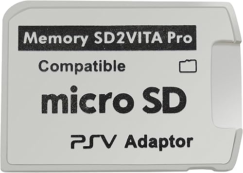 Funturbo Adaptador de tarjeta de memoria SD2Vita 5.0 versión definitiva, PS Vita PSVSD Adaptador Micro SD PSV 1000/2000 PSTV FW 3.60 HENkaku Enso