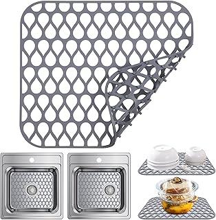 AUAUY Silicone Kitchen Sink Mat, 1 PCS Foldin...,