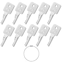 Vista 19 de 10Pcs CAT 5P8500 Ignition Switch Keys Equipment Key Set, Caterpillar Excavator Equipment Keys