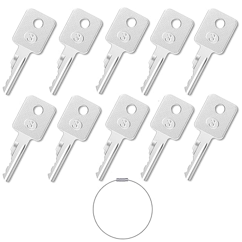 6693241 Ignition Key,10 Pack D250 Bobcat Keys Heavy Equipment Key