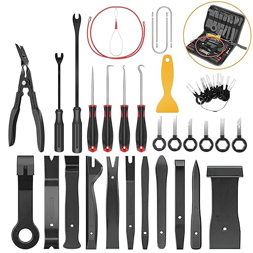 GOOACC 40Pcs Trim Removal Tool,Auto Terminal Removal Key Tool,Auto Clip