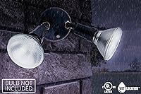 Vista 6 de Lithonia Lighting OFTH 300PR 120 P WH-M12 - Soporte ajustable doble PAR con atardecer a amanecer, 120 voltios, 300 vatios, color blanco