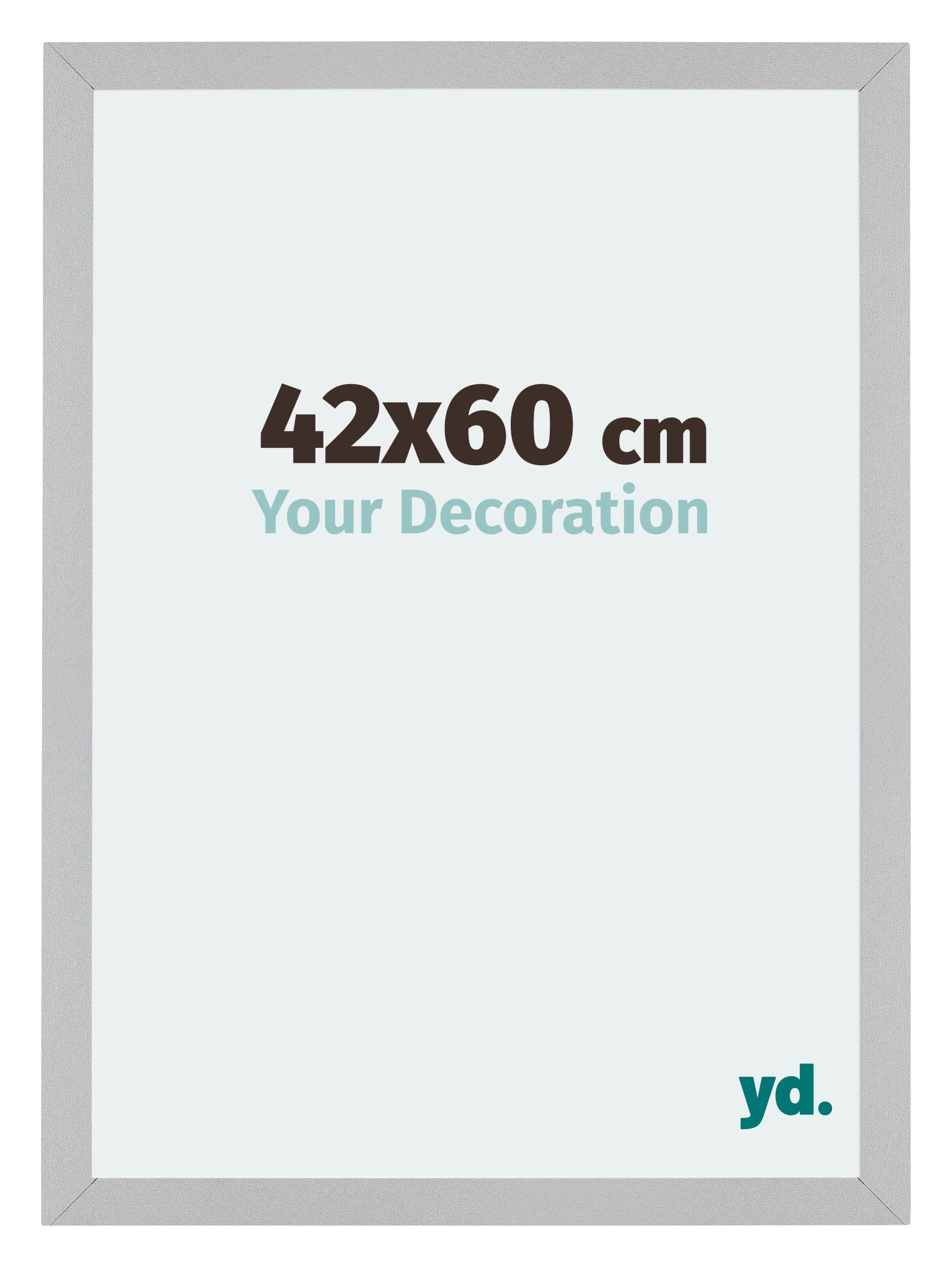 Your Decoration - Picture Frame 42x60 cm - Silver Matte - Decorative Wall Frame in MDF with Antireflection - Frame 42x60 - Mura