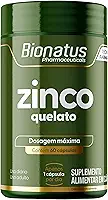 Bionatus, Zinco Quelato, Suplemento alimentar, Zinco 29,59mg, 60 cápsulas • 60 doses, Verde