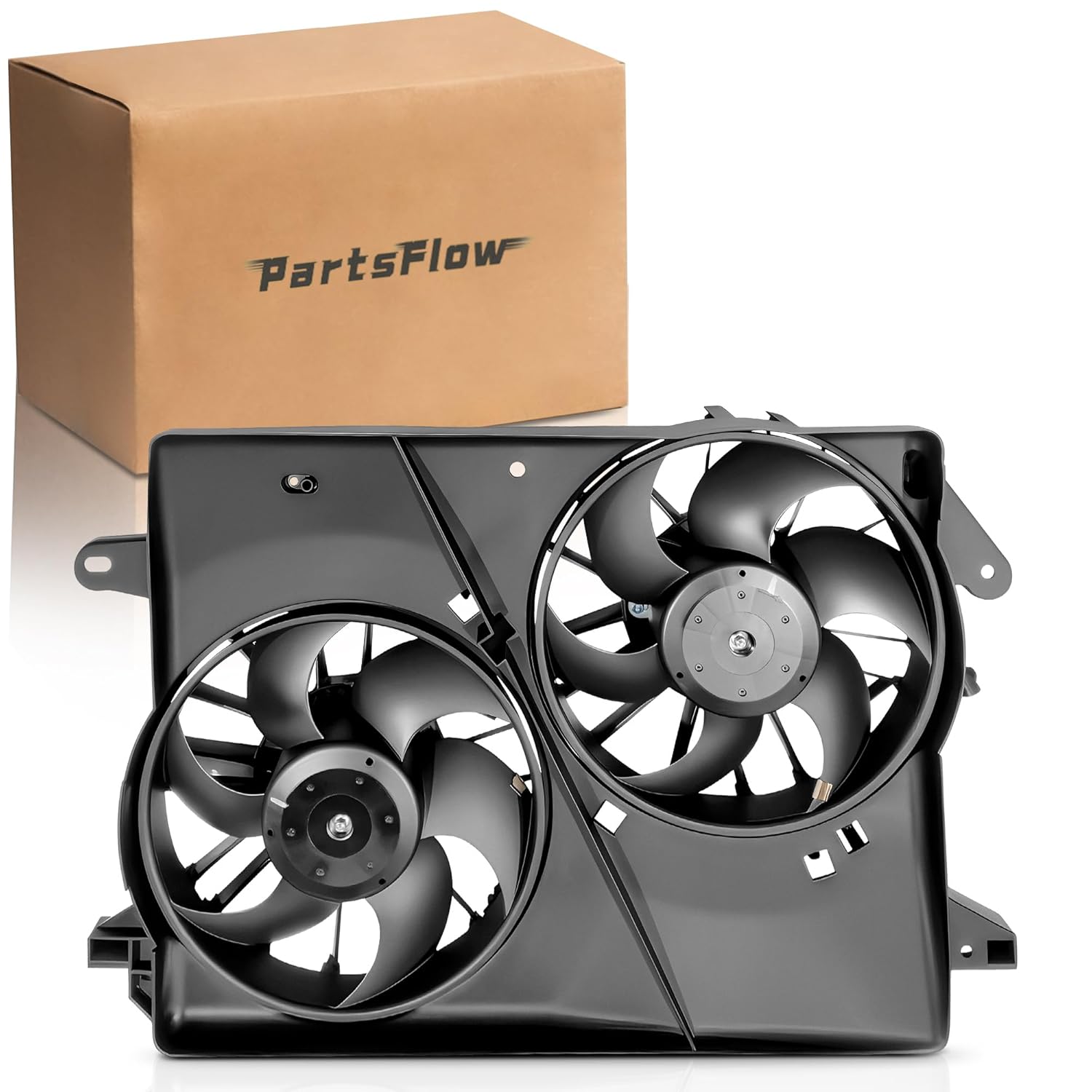 PartsFlow Cooling Engine Fan Assembly for 2005-2008 Chrysler 300 for 2005-2008 Dodge Challenger/Charger/Magnum 620-039 5137713AA