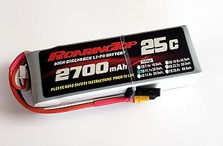 RoaringTop LiPo Battery Pack 25C 2700mAh 3S 11.1V with XT60 Plug for RC Car Boat Truck Heli Airplane