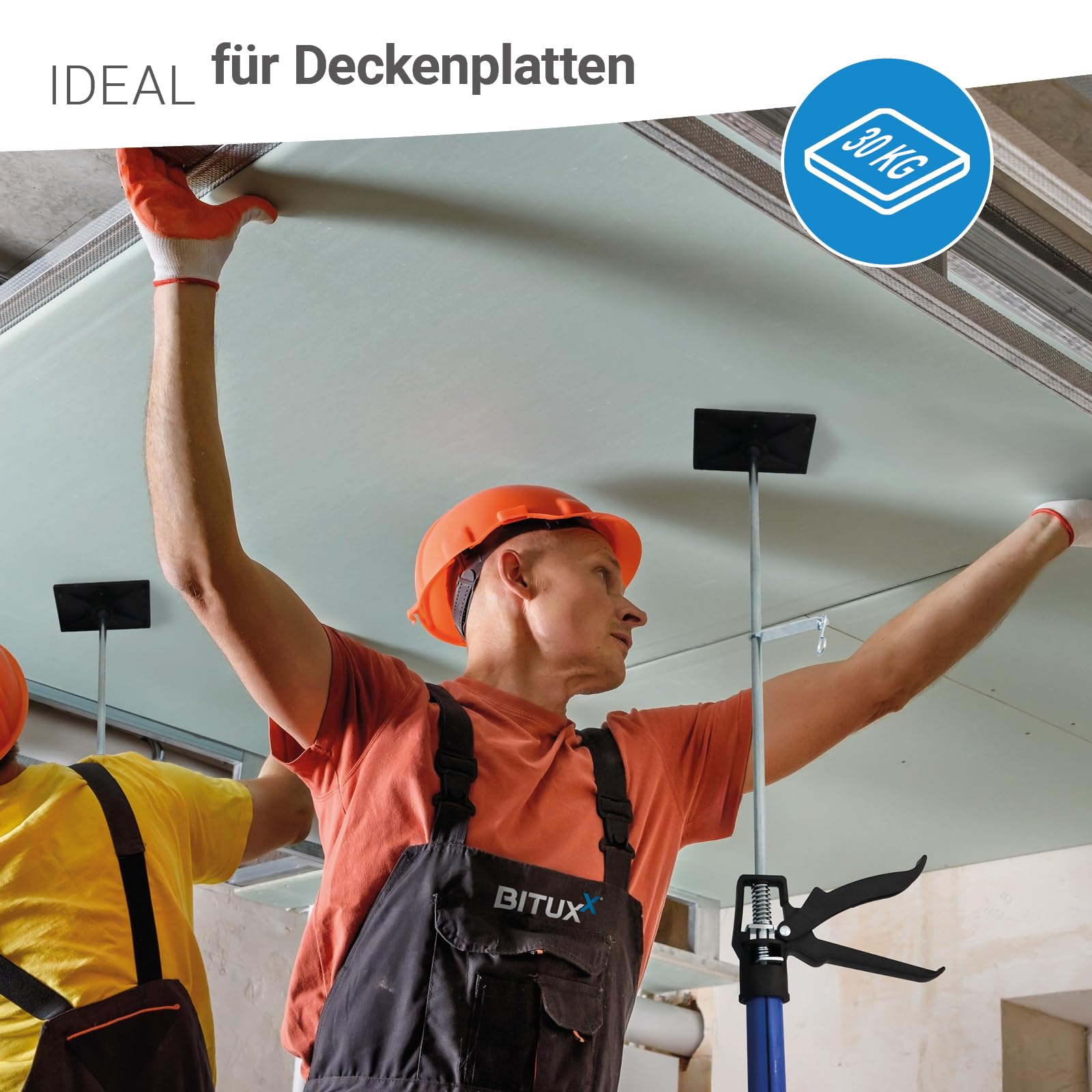 Bituxx Schnellspannstütze Deckenstütze Einhandstütze Montagestütze 115-290 cm (2 Paar)