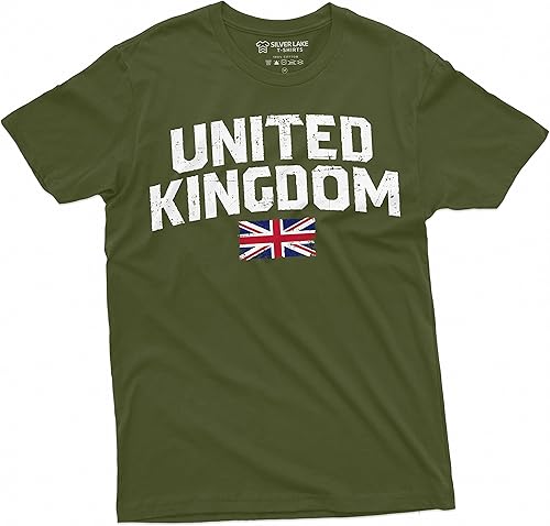 Miniatura 4 de Camiseta de Reino Unido Bandera del Reino Unido Escudo de armas Camiseta unisex para hombre