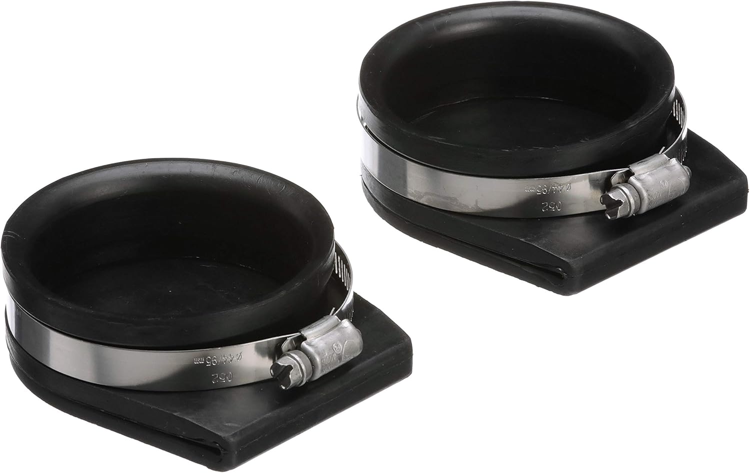 Seachoice Exhaust Guard Covers, Fits 4 in. OD Pipe, Black Rubber with Stainless Steel Hose Clamp