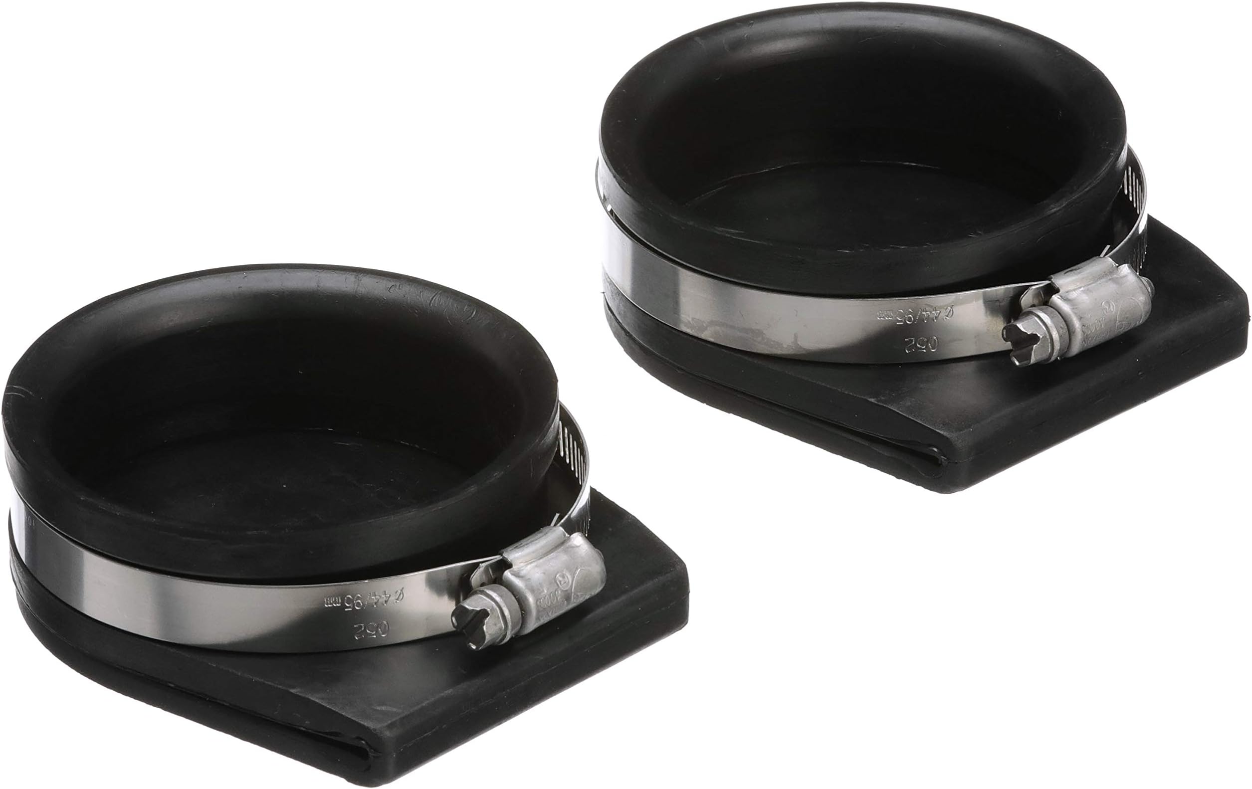 Seachoice Exhaust Guard Covers, Fits 4 in. OD Pipe, Black Rubber with Stainless Steel Hose Clamp