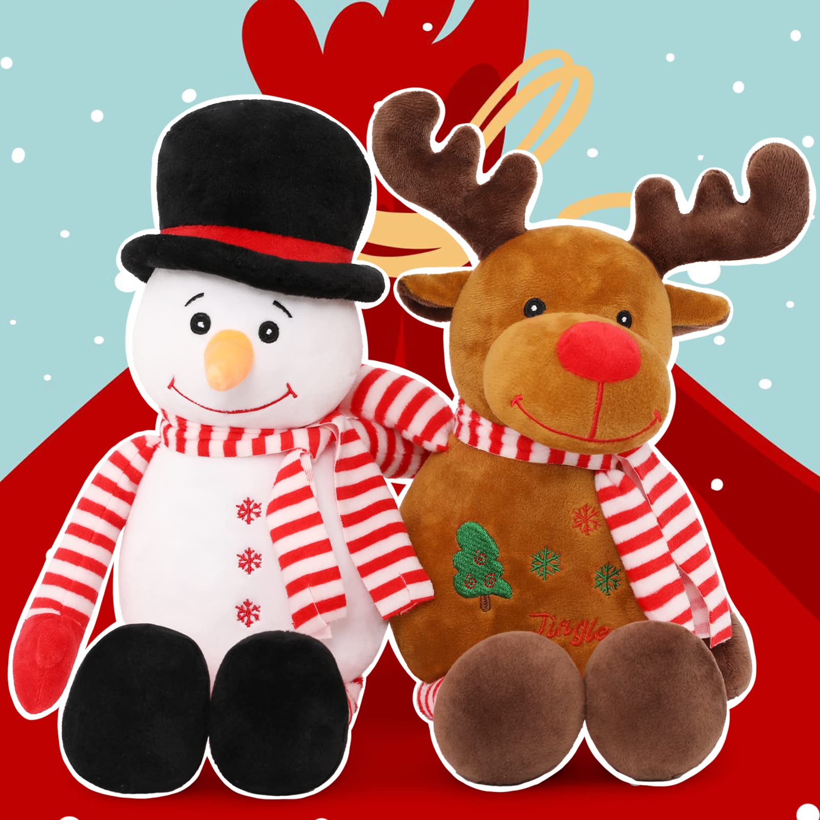 white reindeer plush