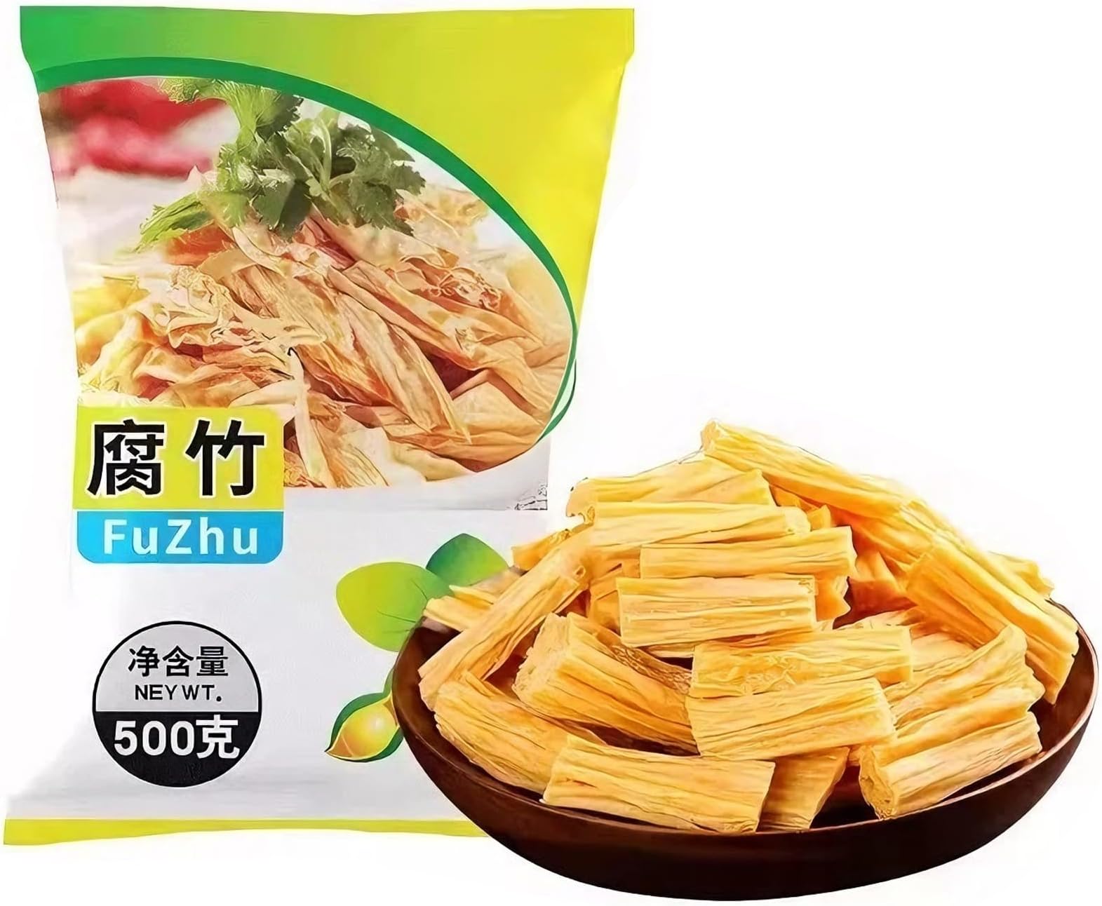 Dried Beancurd Sticks, Non-Gmo Soybean Curd Skin, Natural Asian Tofu, Dried Yuba for Vegan, Good Source Of Protein (17.6oz/500g) (17.6)
