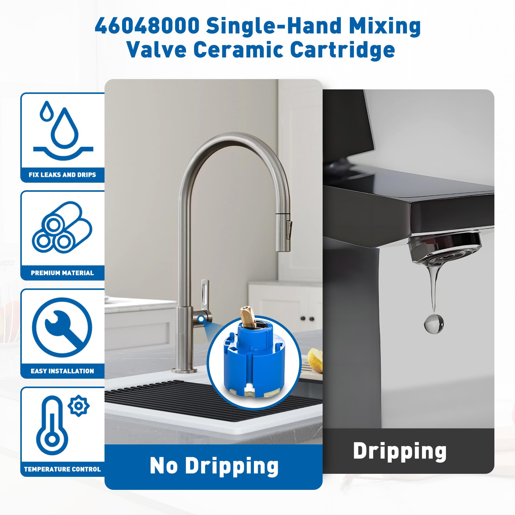 Amazon.co.jp: Grohe 46048000 シングルハンドル混合バルブ46mm