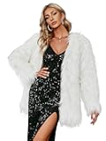 Women's Long Sleeve Fluffy Faux Fur Warm Coat