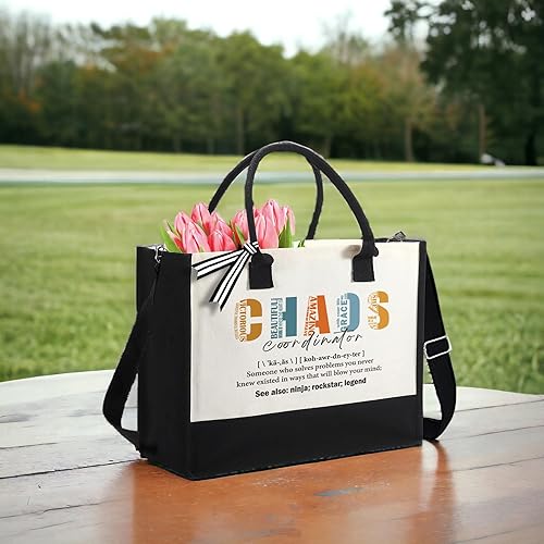 Miniatura 6 de d'Albe chiccarry Regalo para mujeres, mamá, profesora, regalos de cumpleaños para jefa, compañera de trabajo, bolsa de lona con cremallera