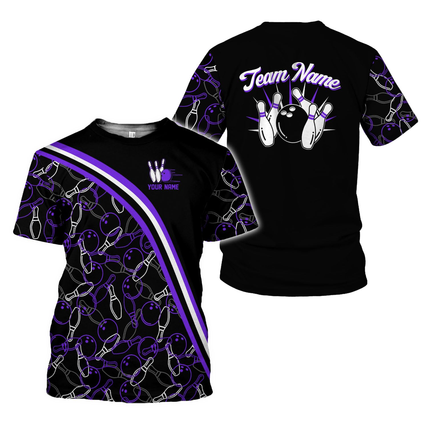 Podagree Personalized Name Bowling Shirts for Men and Women 3D, Bowling Shirts for Team Bowling, Bowling Shirts Gift (BL32)