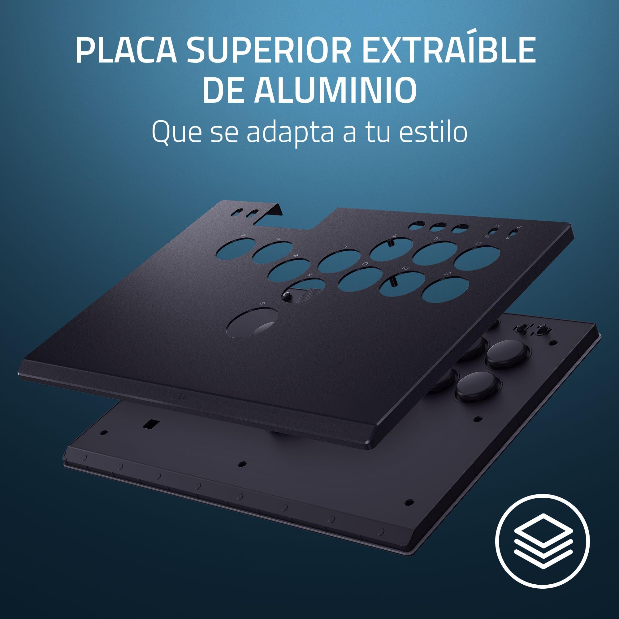 Razer Kitsune - Mando Arcade óptico multibotón para PS5 y PC (Disposición precisa de los botones de movimiento cuádruple, Switches ópticos de perfil bajo lineales Razer) Negro