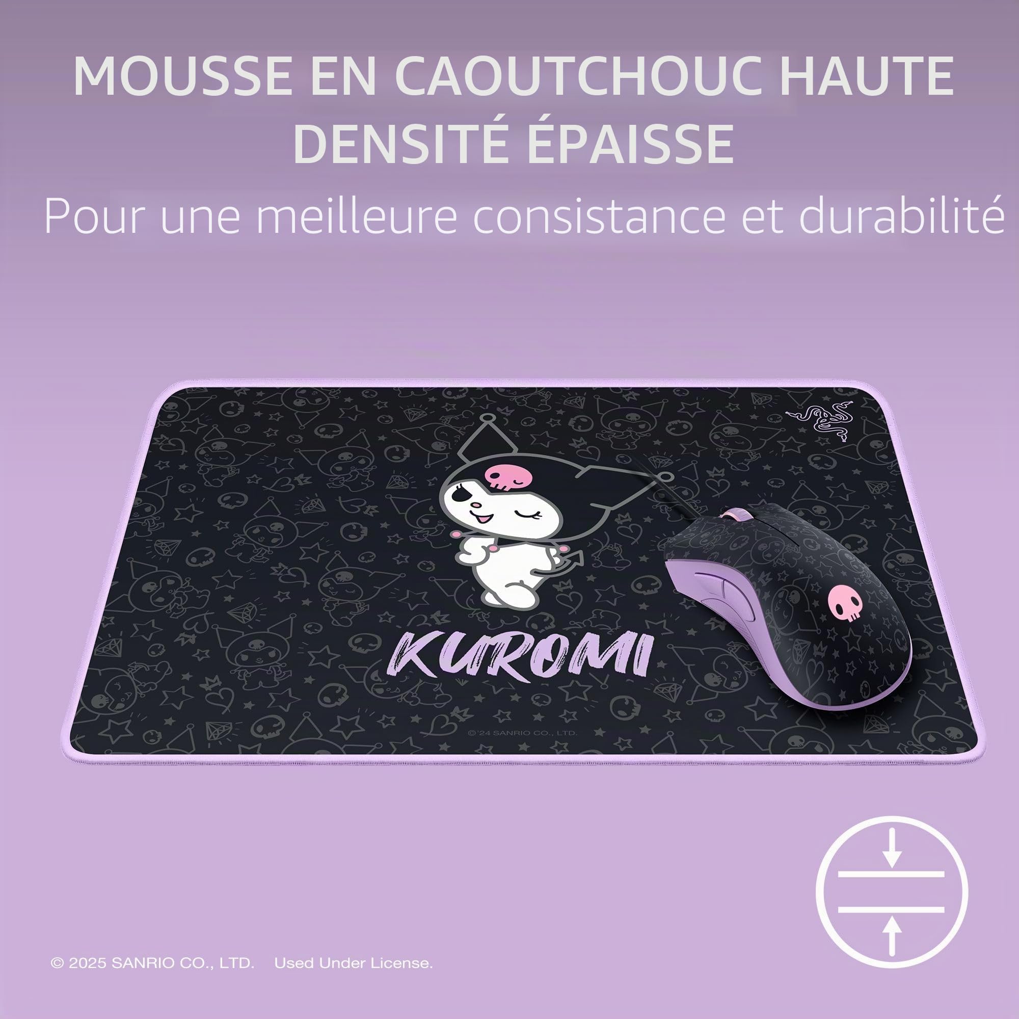 Razer DeathAdder Essential Ensemble Souris de Jeu et Tapis de Souris de Jeu Souple Goliathus Édition Kuromi