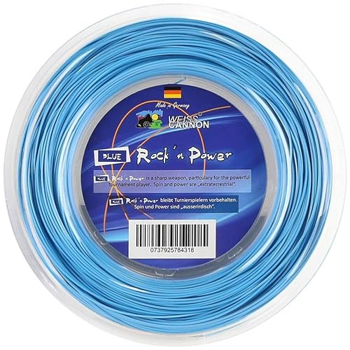 Weiss CANNON Blue Rock'n Power Tennis String - 1.20mm (neon-Blue) 660ft - 200m Reel