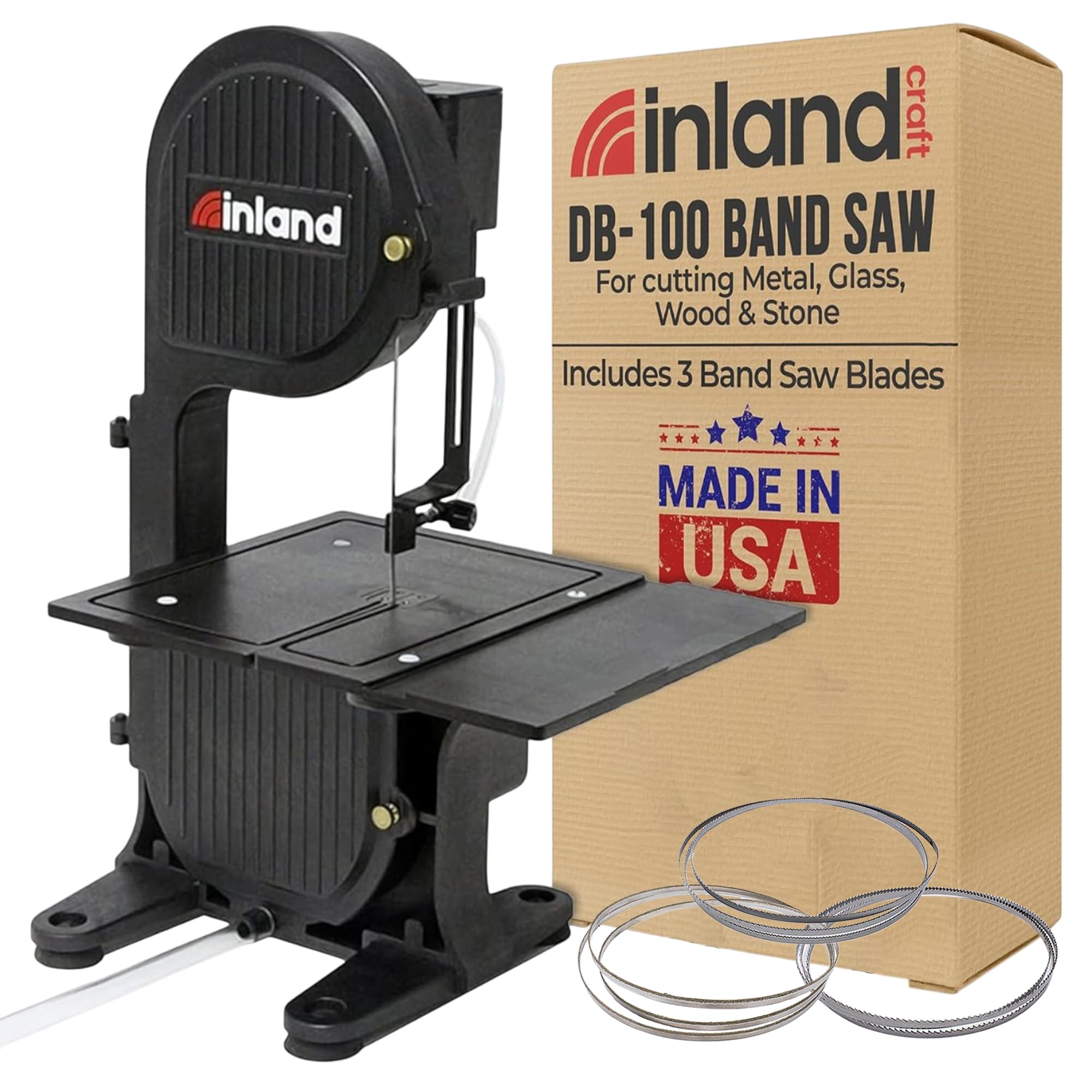 バンドソーBS-160B　(797) Amazon | Inland Craft DB-100 バンドソーマシン ステンドグラス、石