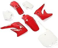 Vista 8 de HECASA Compatible con Honda CR85R 2003-2007 Kit completo de plástico de repuesto (negro)