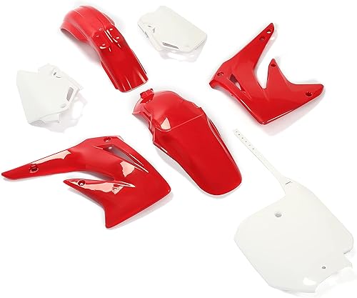 Miniatura 8 de HECASA Compatible con Honda CR85R 2003-2007 Kit completo de plástico de repuesto (negro)