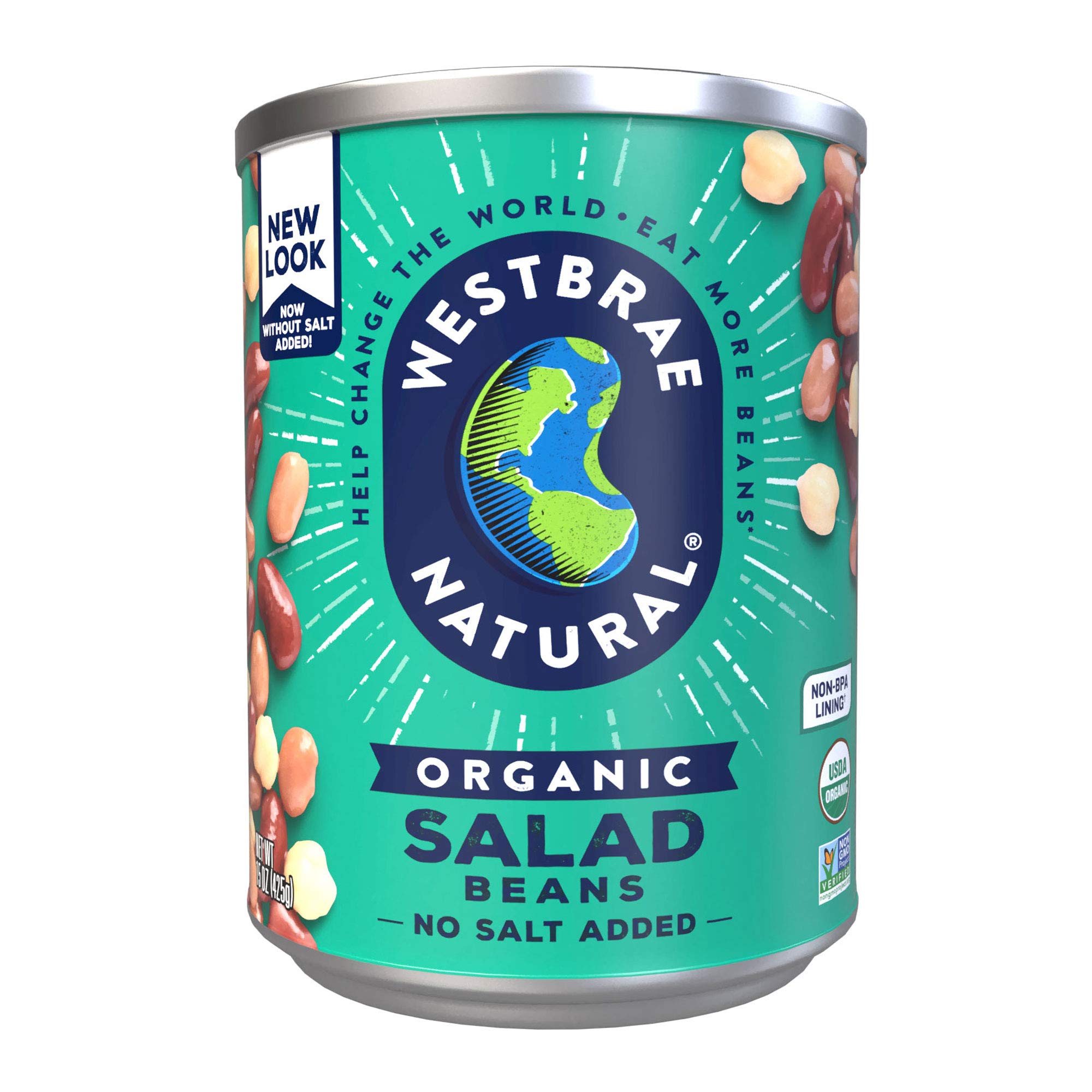 Westbrae Foods Organic Salad Beans - Case Of 12 - 15 Oz(D0102H5Wk0J)