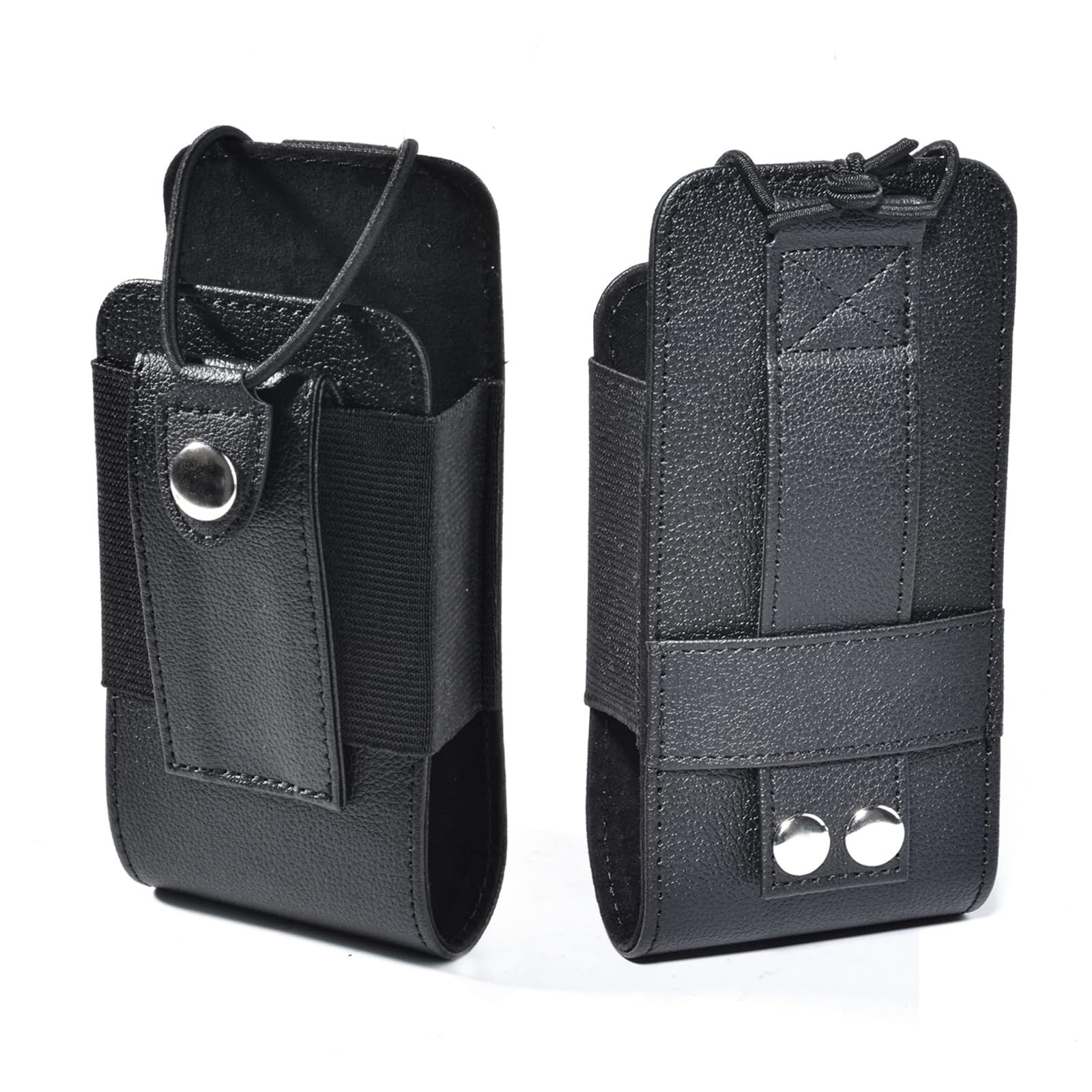 Custodia Walkie Talkie in Pelle per Cinturone, Gilet MOLLE Regolabile Polizia Compatibile con Motorola DP1400, DP4400, Baofeng, Hytera, Kenwood