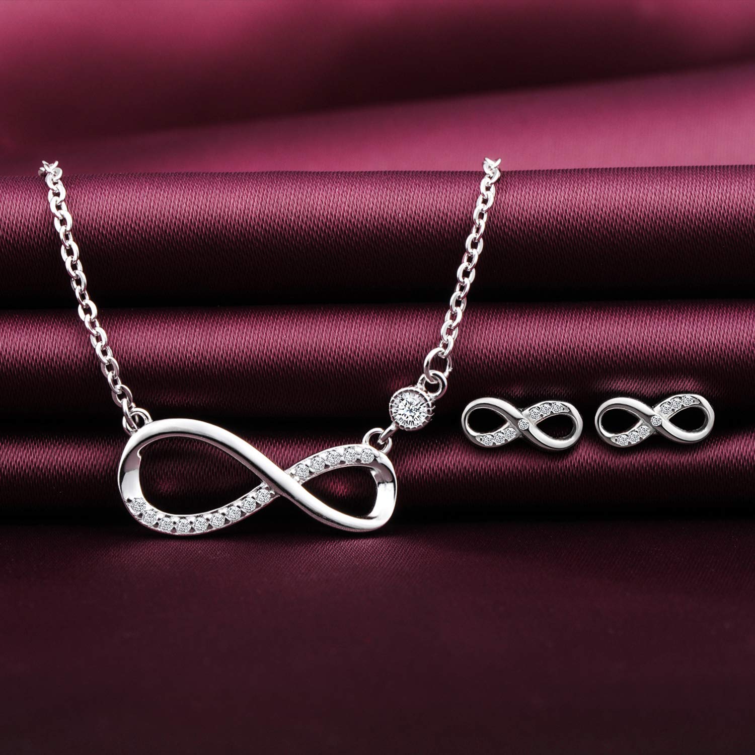 Ensemble Bijoux Argent Sterling Filigrané AMLEE - Collier Et Boucles D'oreilles, Occasion Bon état
