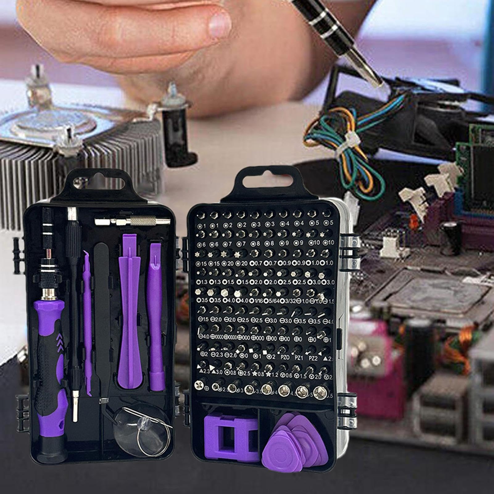 Jeu De Tournevis De Précision 115 En 1 Outils De Bricolage Pratiques Pour Hommes, Kit Doutils De Réparation Pour Fixer Le Téléphone Portable PC Montres Lunettes, Petit Kit De Tournevis Avec étui