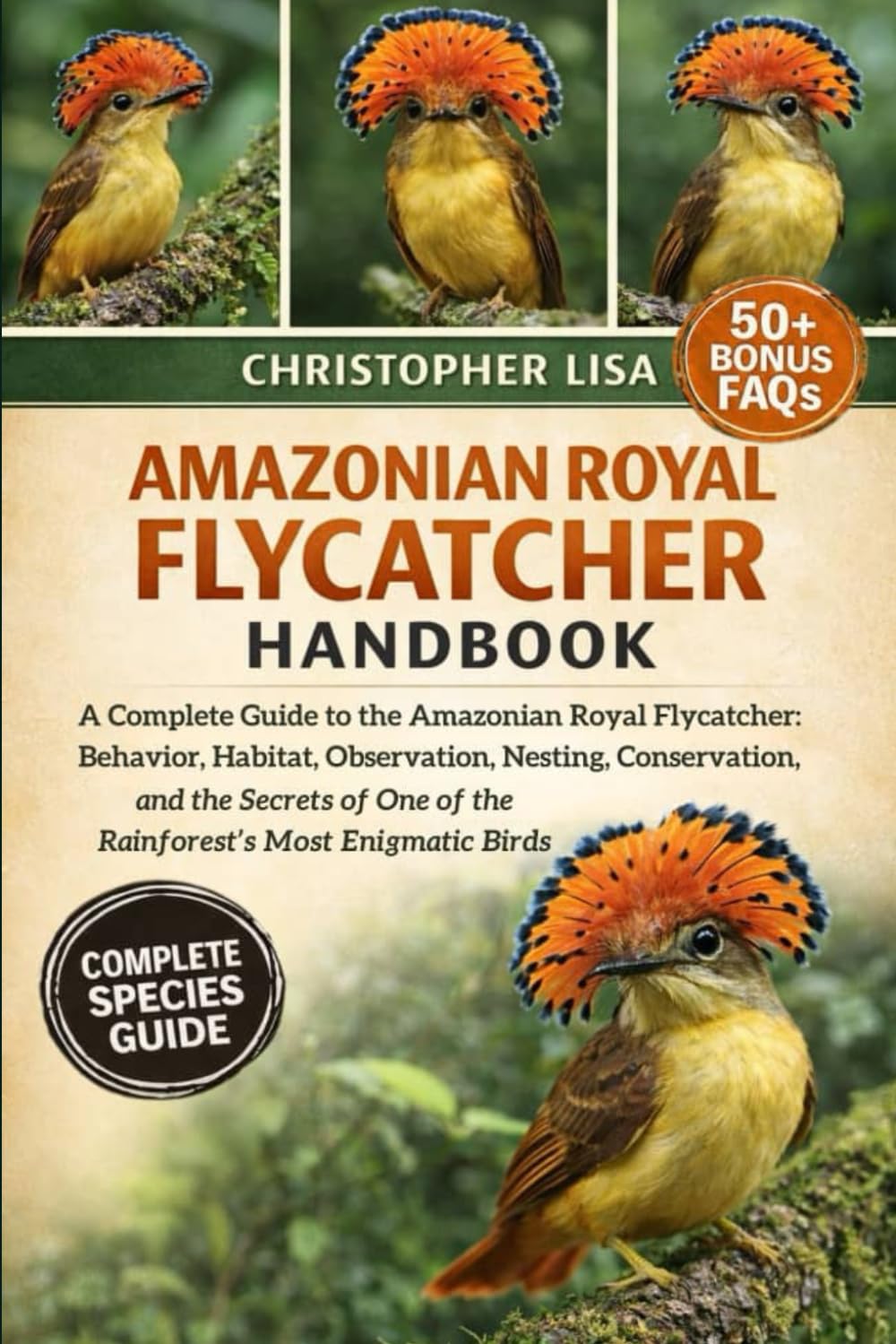 AMAZONIAN ROYAL FLYCATCHER HANDBOOK: A Complete Guide to the Amazonian Royal Flycatcher: Behavior, Habitat, Observation, Nesting, Conservation, and ... One of the Rainforest’s Most Enigmatic Birds