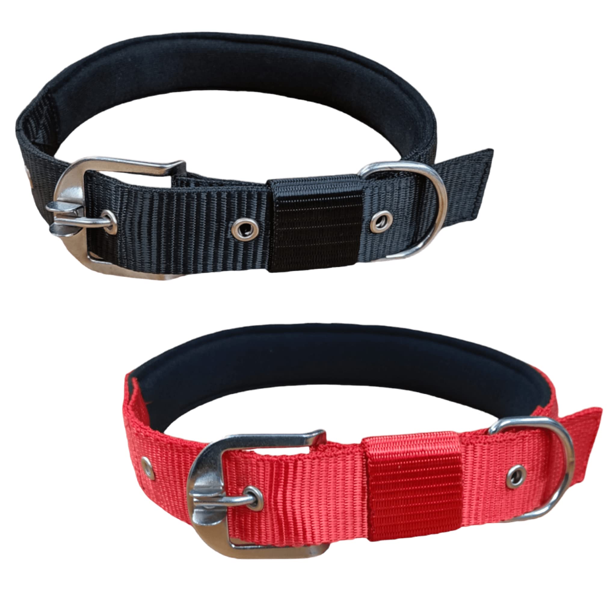 UK Pet Adjustable Padded Soft Comfortbale Breathable Nylon Padding Neck Collars for Dogs (16-21) inch No-Pull Choke Martingle Collar(Pack of 2) (Medium) (B0C2L3RY5Q) Amazon Price History, Amazon Price Tracker