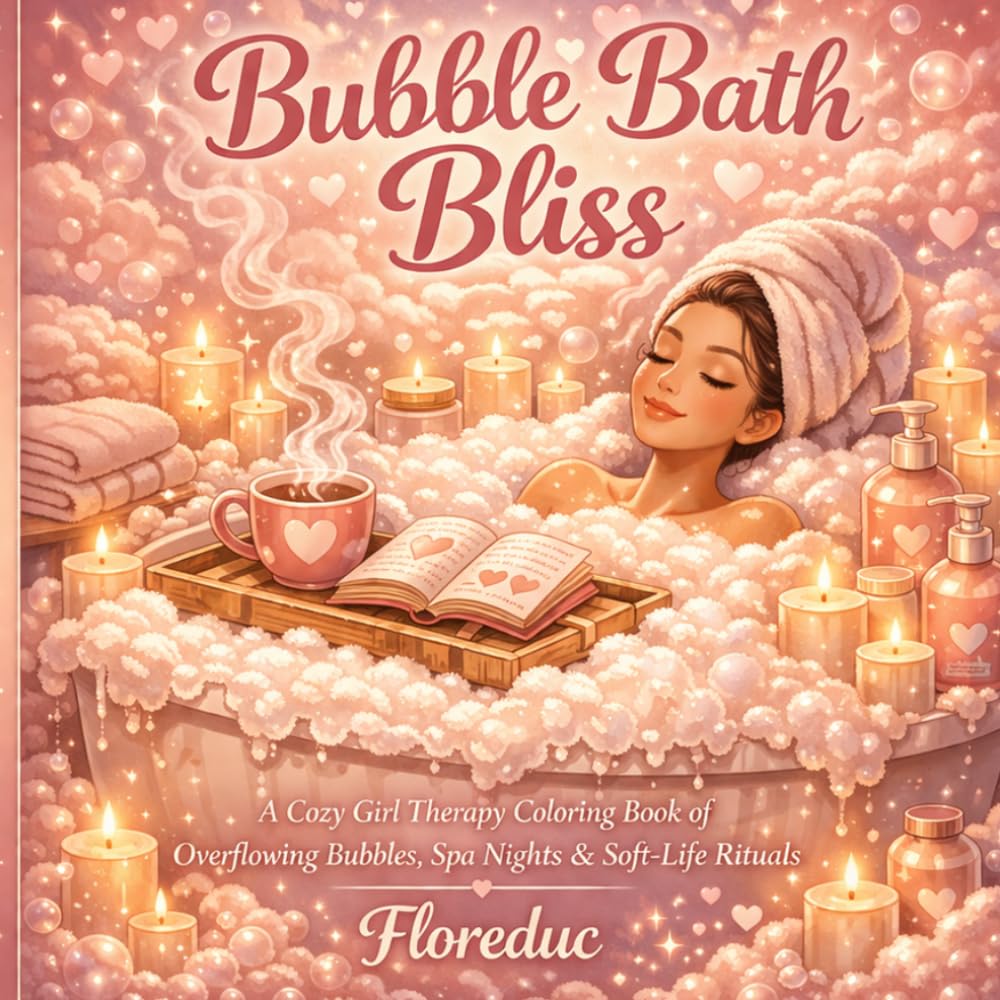 Bubble Bath Bliss: A Bold & Easy Coloring Book for a Cozy Soft Life
