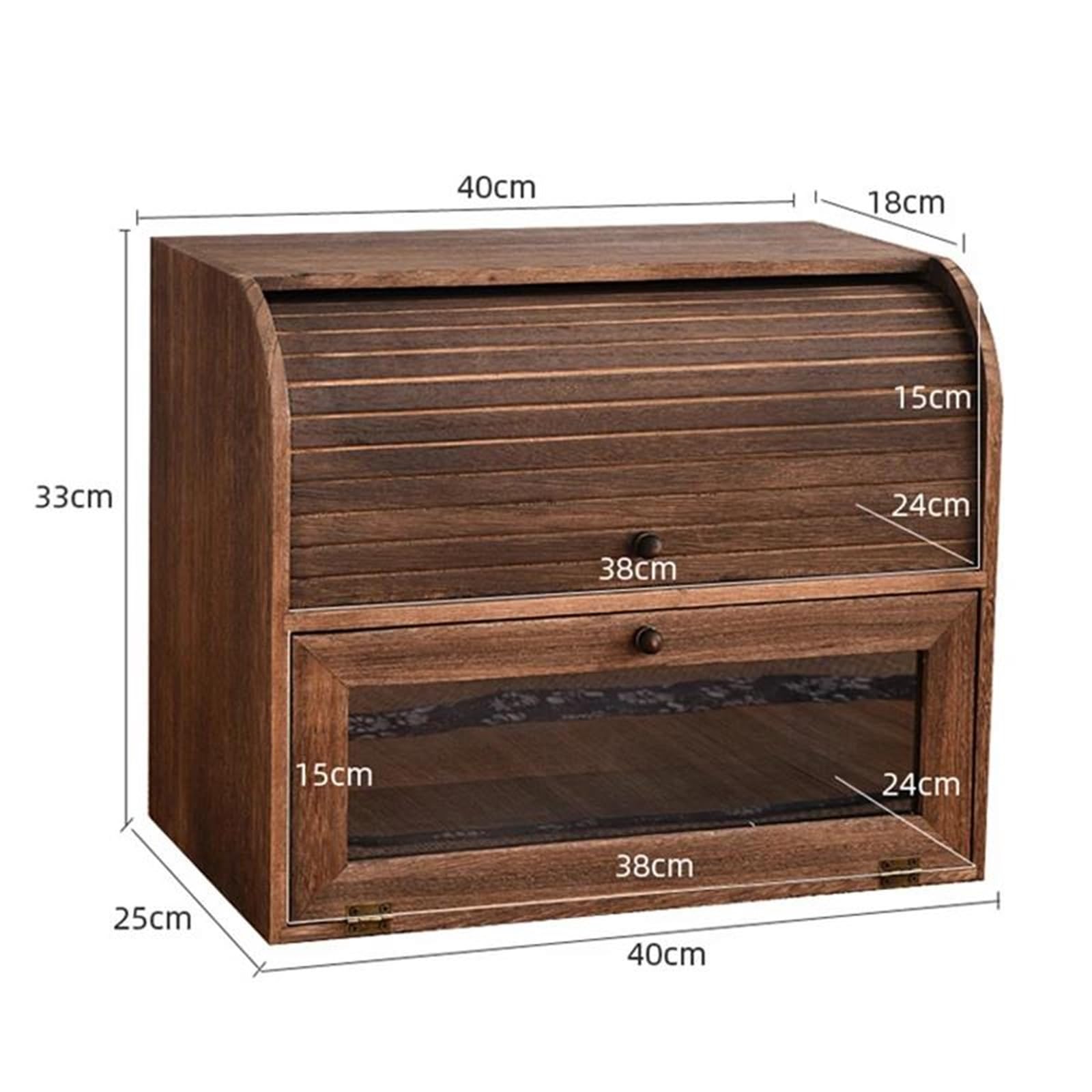 Joyero Viaje Gabinete De Papelería Para Cosméticos, Madera Maciza, A Prueba Polvo, Diseño Doble Enrollable, Tetera, Juego Té Escritorio, Almacenamiento Joyeros