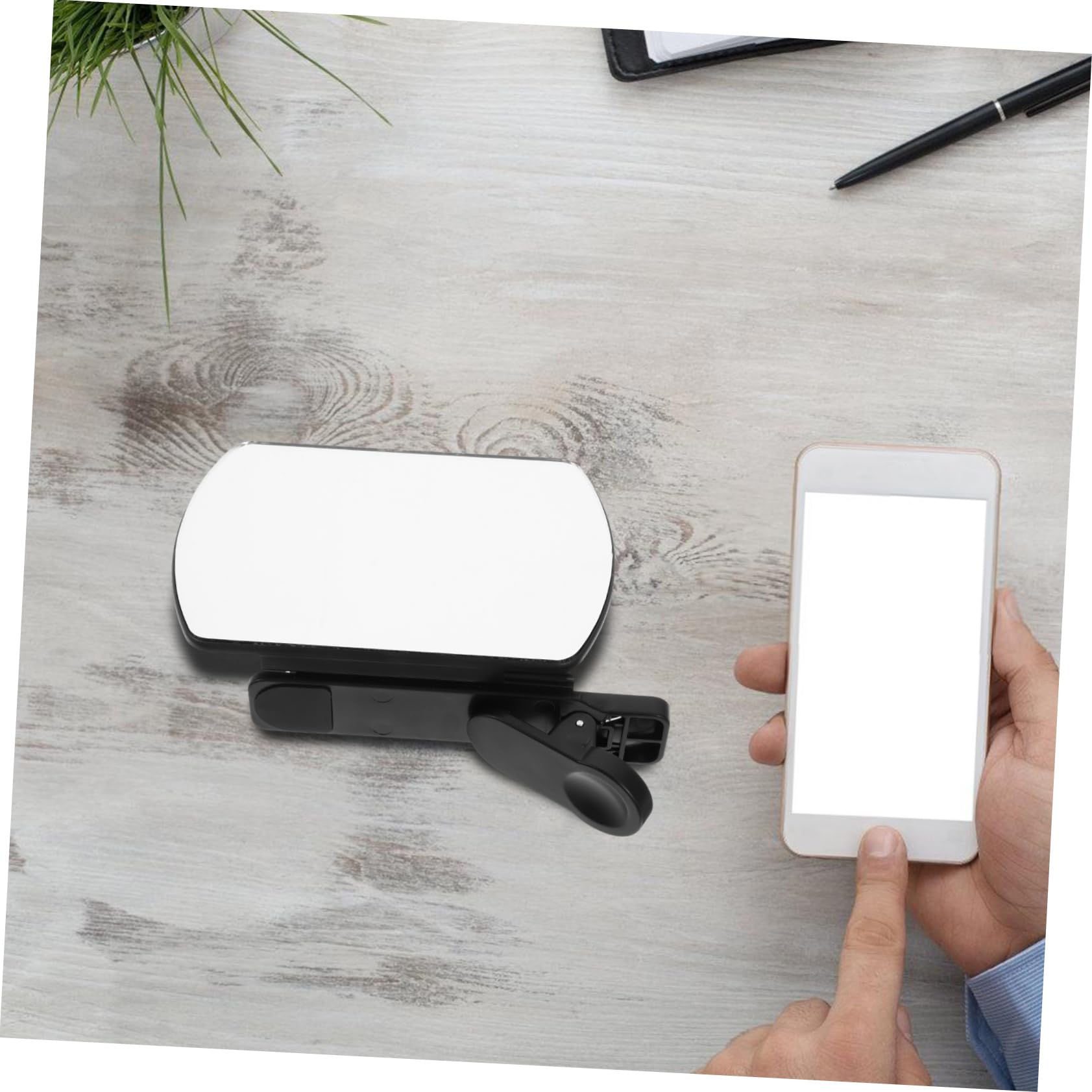 Mikikit 1 Set Reflection Clip for Phone Camera Mirror Reflection Clip Kit Phone Accessory Mirror Reflection for Phone Camera Cell Phone Selfie Reflector Telephone Travel Abs Lens