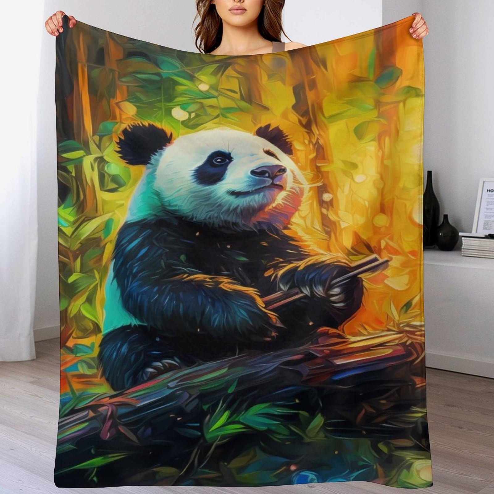 Couverture polaire panda, le cadeau idéal et doux pour réchauffer les enfants au lit