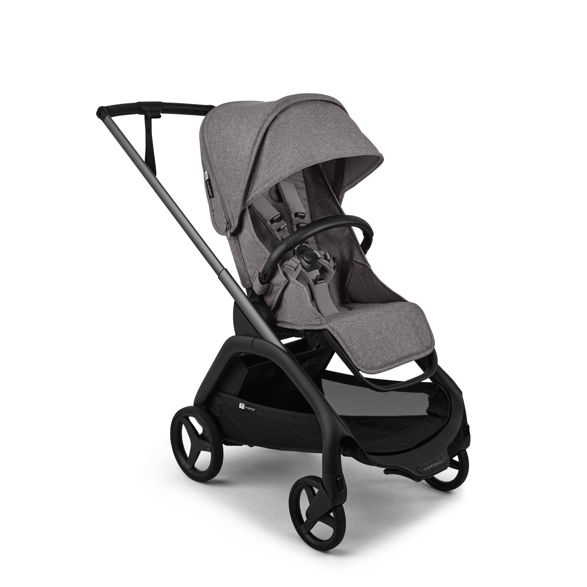 Bugaboo Dragonfly Plus, Carrito Urbano Compacto, Plegado con una Mano, Asiento Reversible y Reclinable Totalmente, desde el Nacimiento hasta 22 kg, ligero de Transportar, Grey Melange