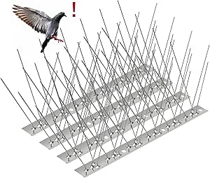 Taubenabwehr Vogelabwehr Spikes Edelstahl Vogelschutz Taubenspikes Vogelschreck - Foto 7