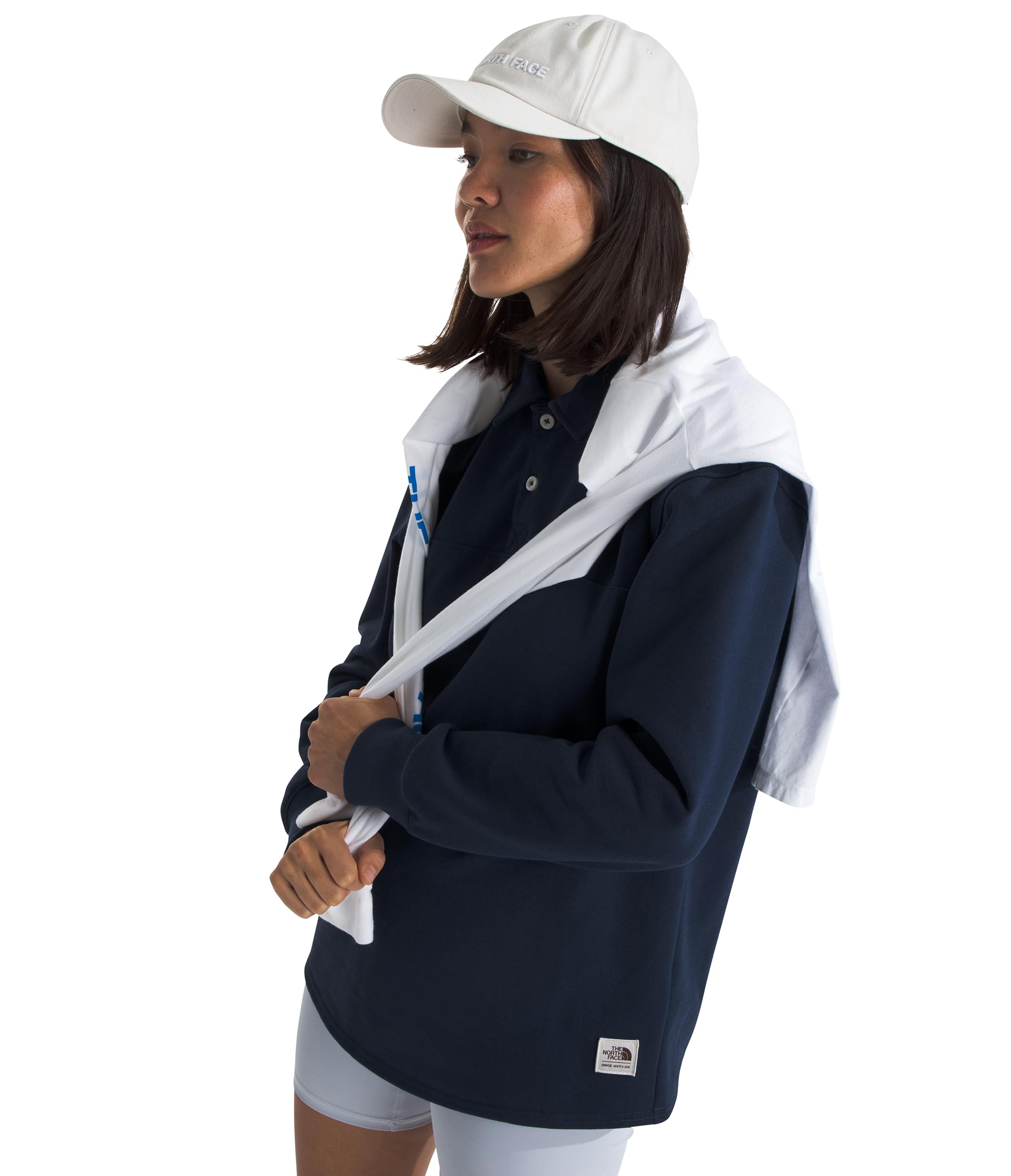 The North Face Long Sleeve Heritage Patch Rugby Shirt Camisa de Rugby de Manga Larga con Parche Heritage Mujer