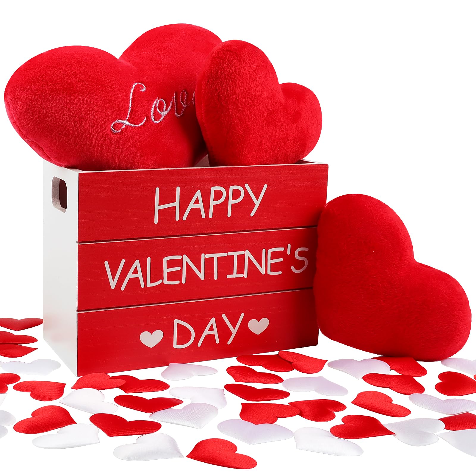 Décoration de Saint-Valentin en bois romantique pour table de mariage et fête d'anniversaire